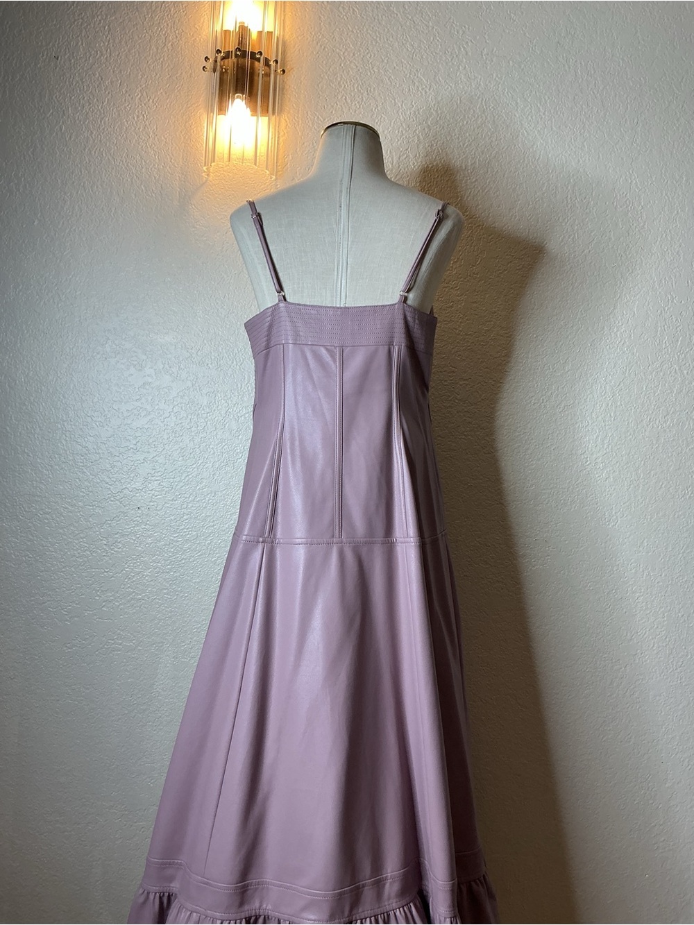 Anthropologie Dusty Lilac Maxi Dress with Front Zip - Picture 8 of 11